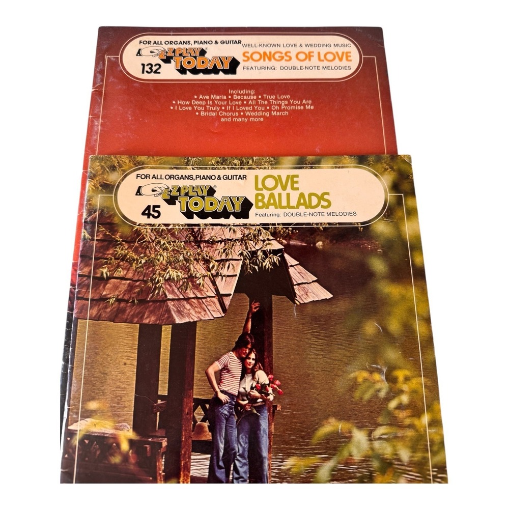 2 E-Z Play Today Sheet Music Books Love Wedding Songs Organ Piano Guitar 132 45